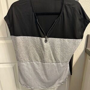 Black and Gray Women's Top